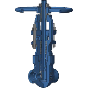 Cesare Bonetti Forged Steel Gate Valve, Welded Bonnet Design, Socket Weld Ends