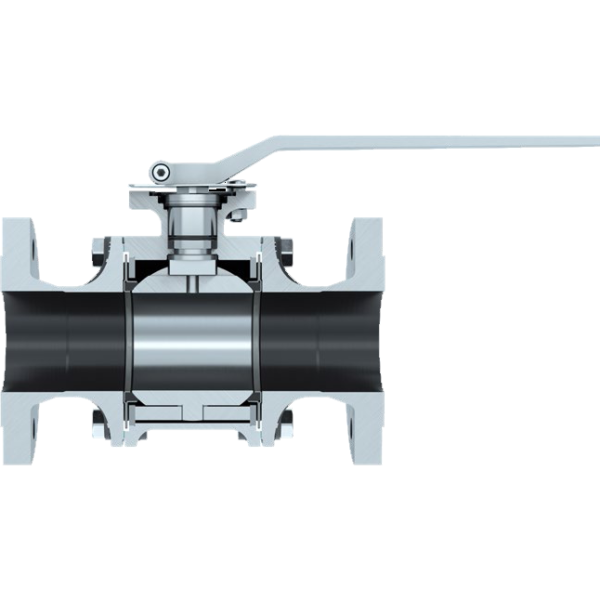 KLINGER Ballostar KHA-F 3-piece Full Bore Trunnion Mounted Ball Valve, Flanged End Connection with Hand Lever