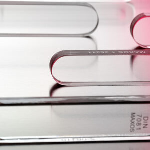 MAXOS Borosilicate Long Form Oblong Type Transparent Level Gauge / Sight Glass acc. to DIN 7081